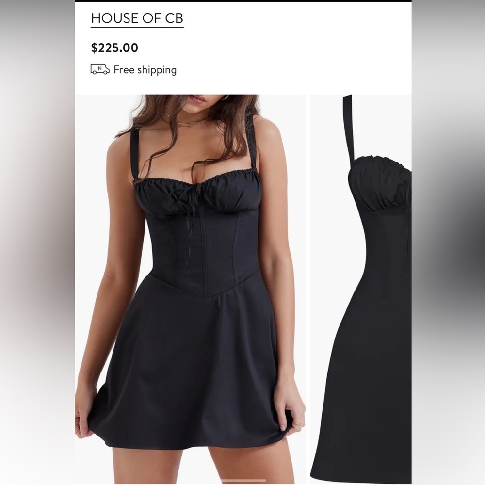 Carlotta Corset Bodice Cotton Blend Cocktail Dress